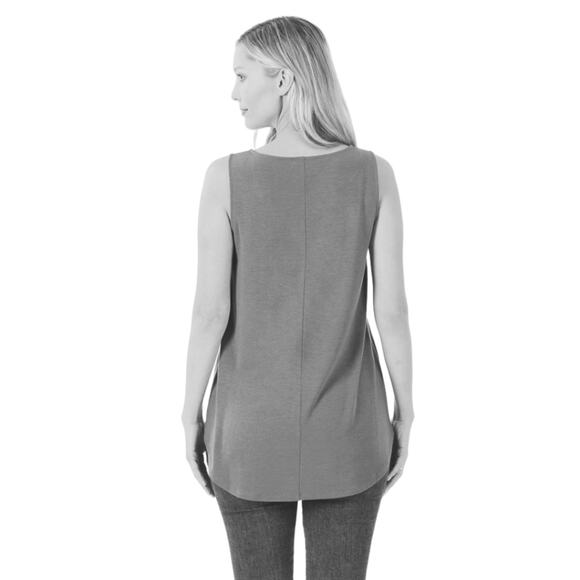 Small Zenana Leopard Print Pocket Tank Top in Almond Orange - Picture 3 of 13